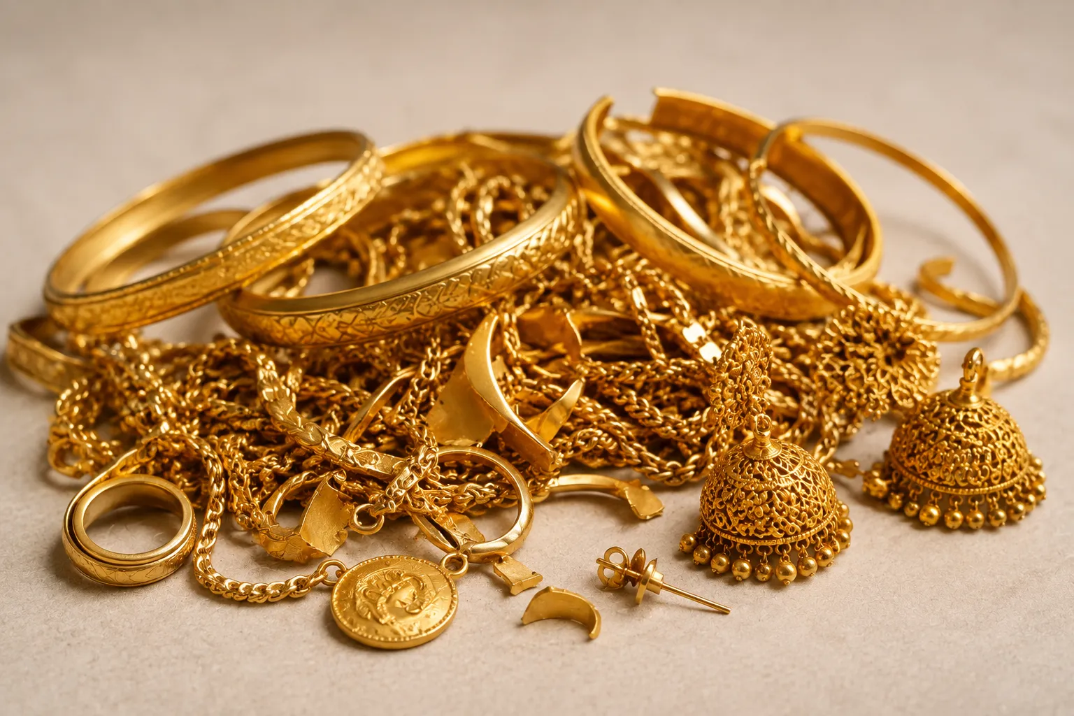 Old and Unused Gold Jewellery